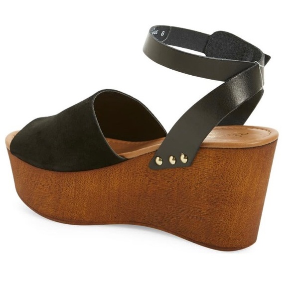 Seychelles Leather Platform Wedge Sandal - Picture 2 of 8